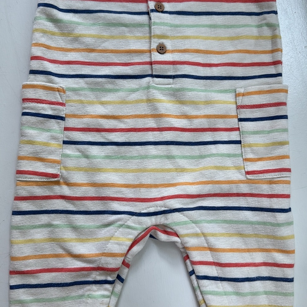 Old Navy Colorful Striped Sleeveless Romper | 6-12M - Picture 4 of 7